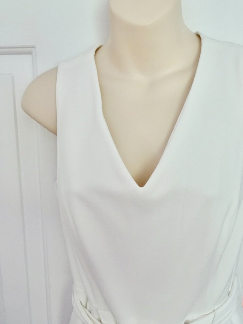 NWT Calvin Klein Women's Stretch Crop Wide Leg Jumpsuit - Picture 4 of 12